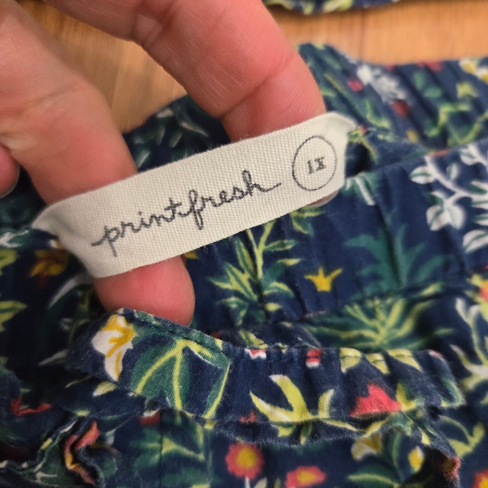 Printfresh Pajama Set 1X Womens Navy Unicorn Cotton Long Sleeve PJs top Bottoms - Picture 3 of 12